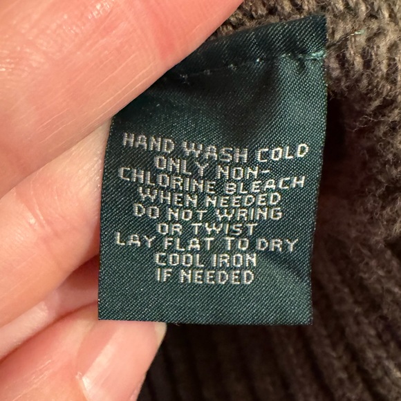 Lauren Ralph Lauren Olive Green Knit Toggle Button Cardigan Sweater - Picture 6 of 6